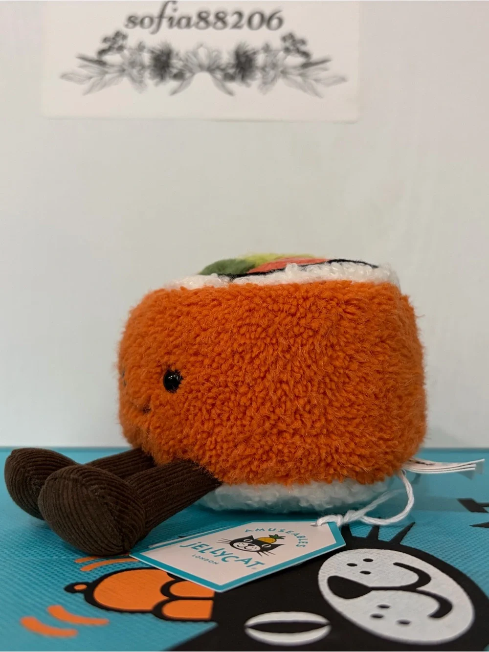 #020 AUTHENTIC NWT Jellycat Codhi Californian Roll Sushi- UK Exclusive!